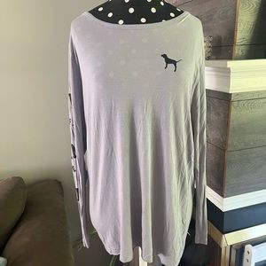 Open back silky long sleeve